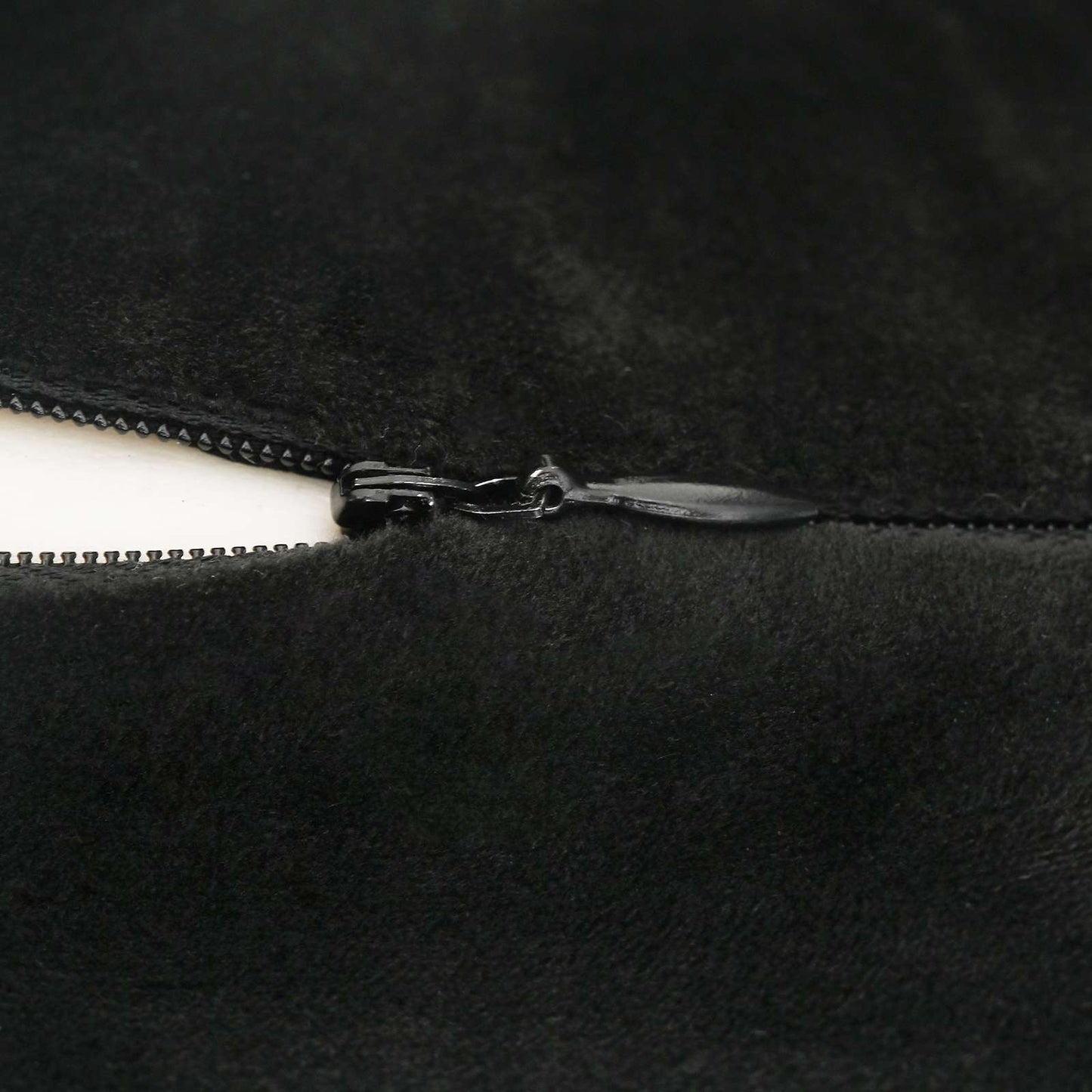 Hoofdkussen met kussen Zwart 28 x 25 x 14 cm Fluweel