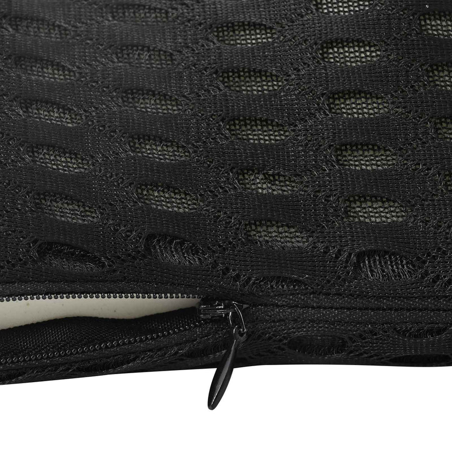Hoofdkussen met kussen Zwart 47 x 24 x 13 cm 4D Mesh
