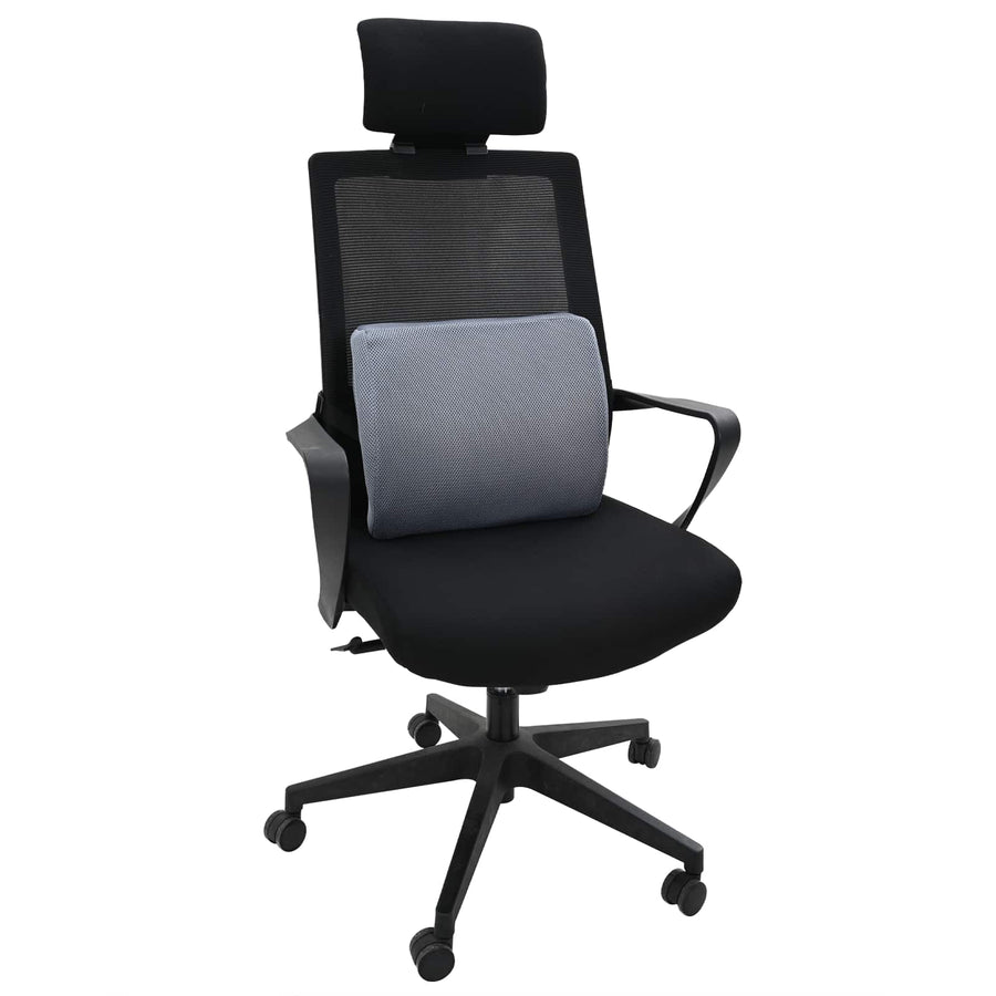 Hoofdkussen met kussen Verstelbaar Grijs 34 x 31.5 x 12 cm Gaas