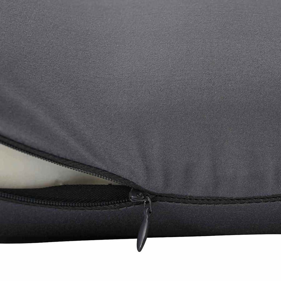 Hoofdkussen met kussen Grijs 42 x 32 x 14 cm Polyester