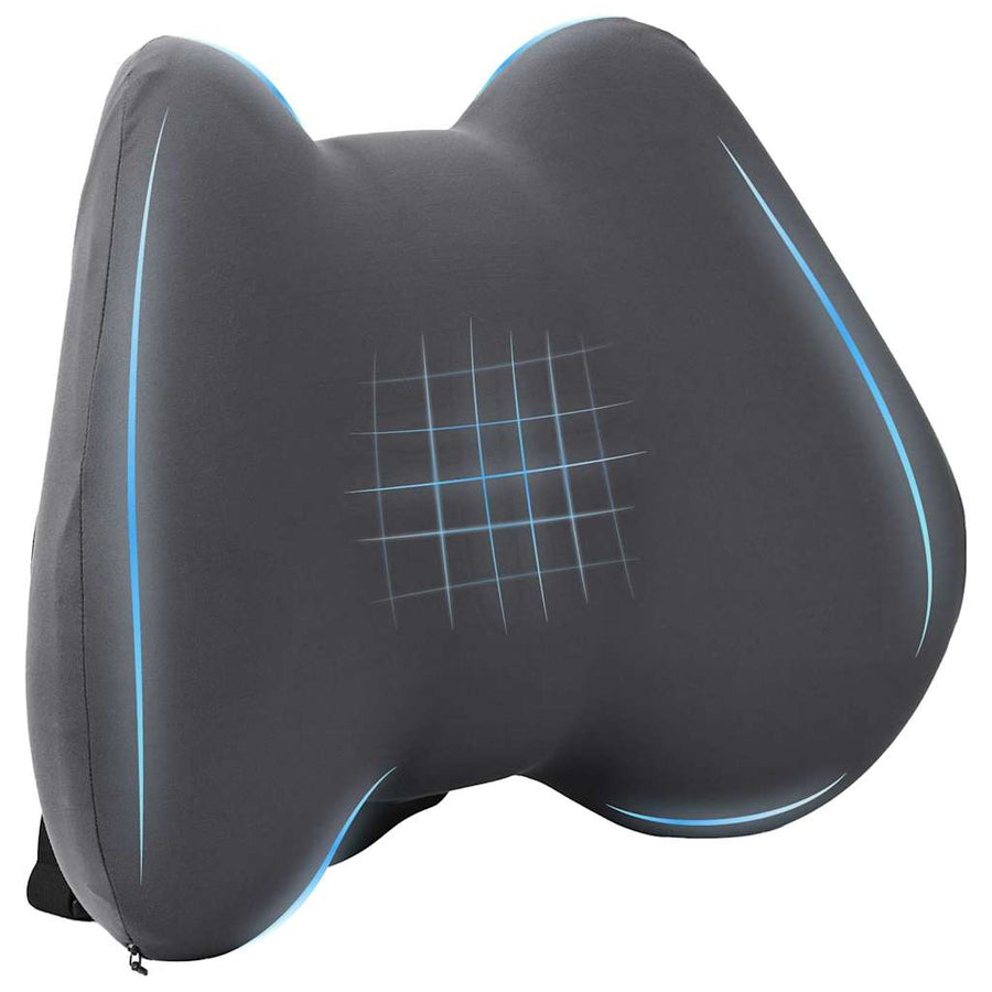 Hoofdkussen met kussen Grijs 42 x 32 x 14 cm Polyester