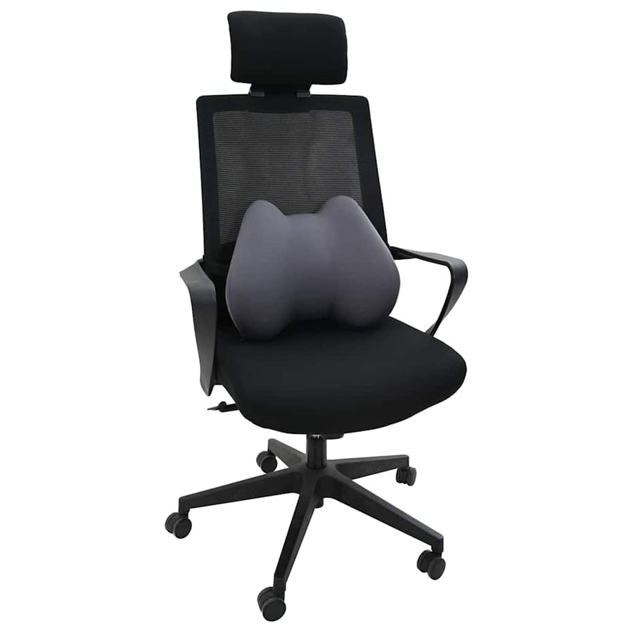 Hoofdkussen met kussen Grijs 42 x 32 x 14 cm Polyester