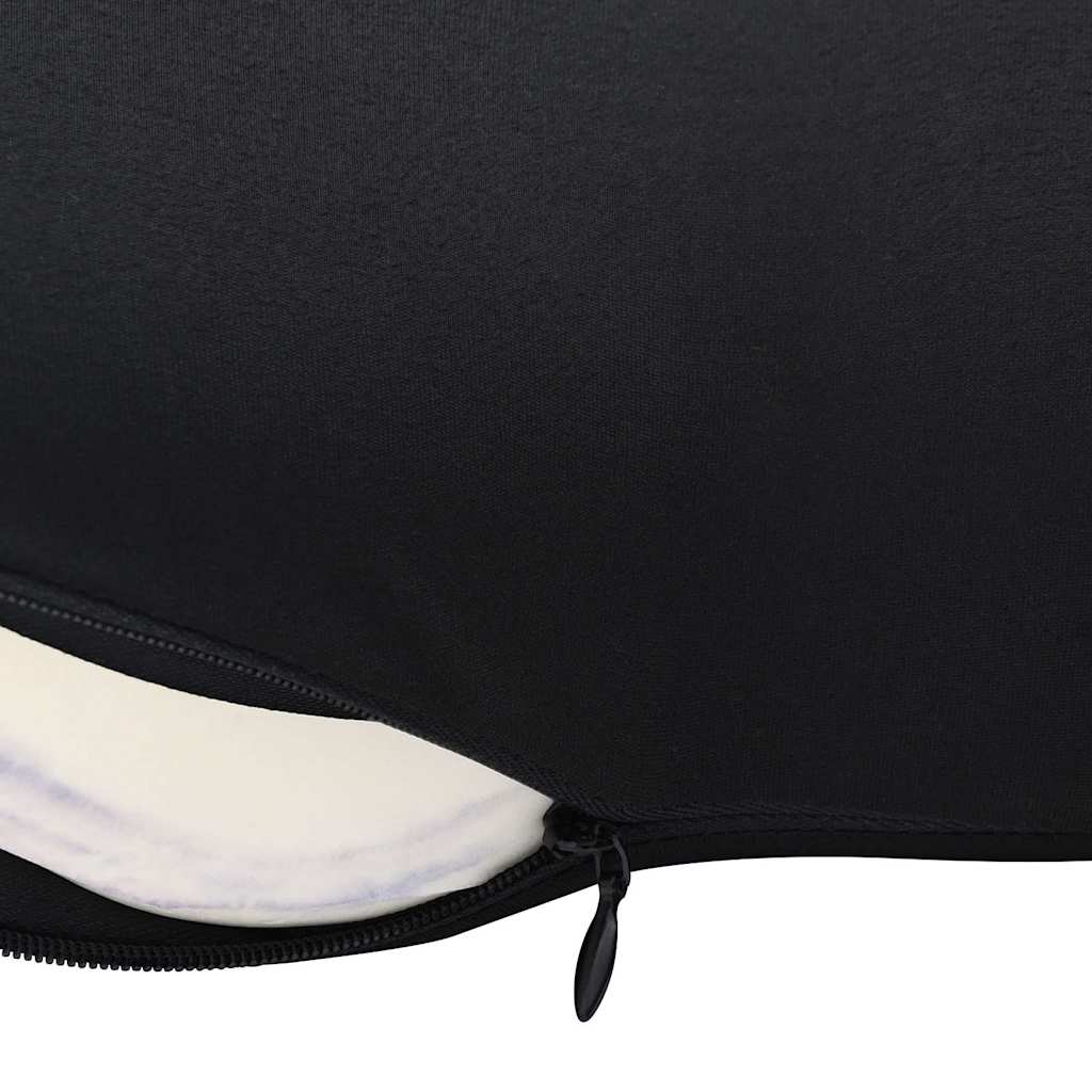 Hoofdkussen met kussen Zwart 42 x 32 x 14 cm Polyester