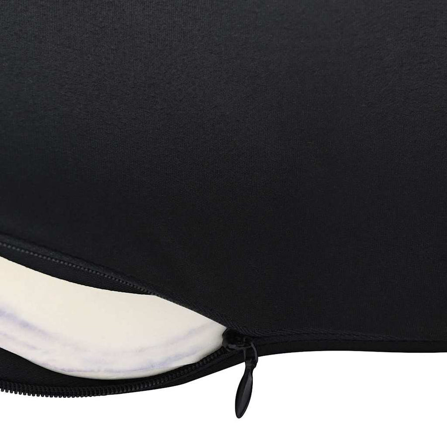 Hoofdkussen met kussen Zwart 42 x 32 x 14 cm Polyester