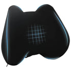 Back Cushion Plain Black 40 x 32 x 13 cm Memory Foam