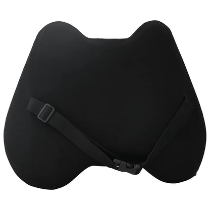 Hoofdkussen met kussen Zwart 42 x 32 x 14 cm Polyester