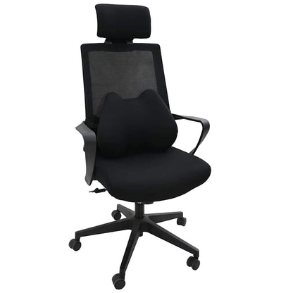 Hoofdkussen met kussen Zwart 42 x 32 x 14 cm Polyester