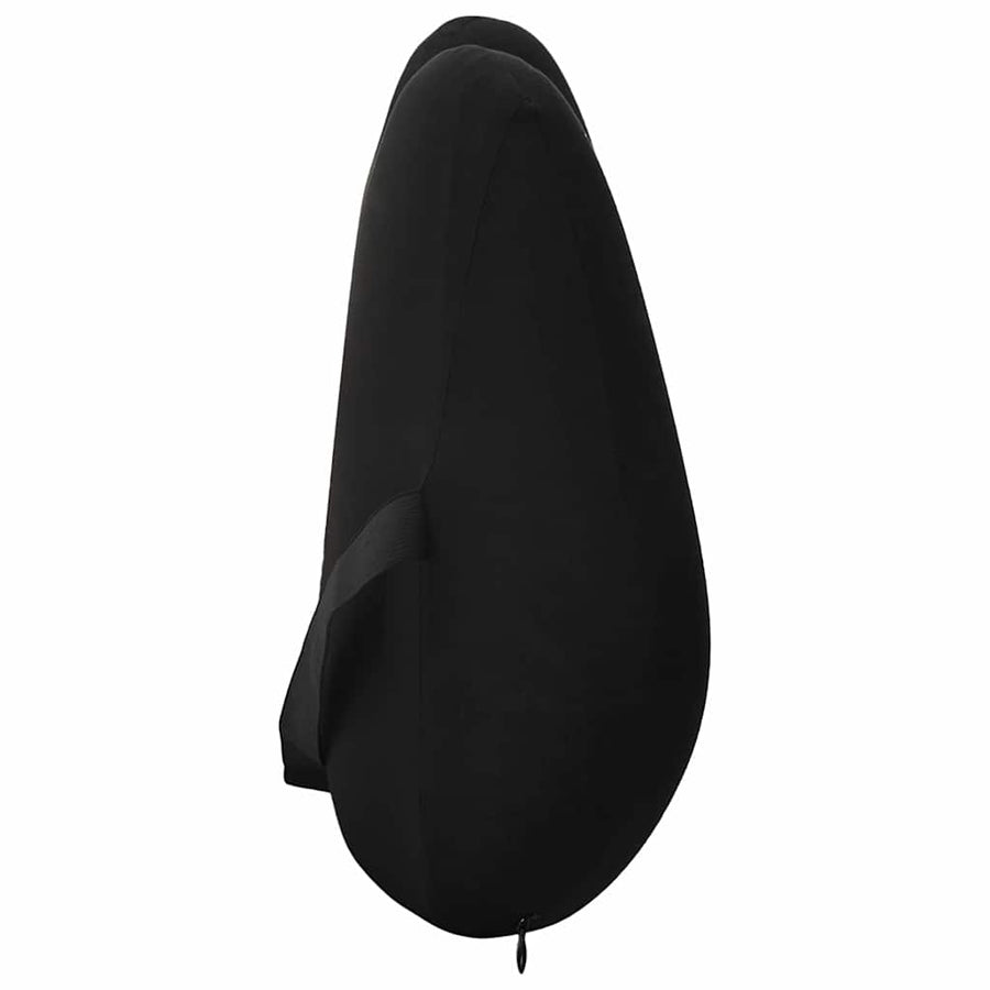 Hoofdkussen met kussen Zwart 42 x 32 x 14 cm Polyester