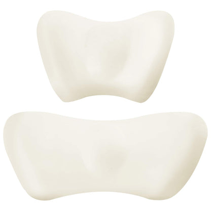 Hoofdkussen met kussen Verstelbaar 2 pcs Zwart 4D Mesh