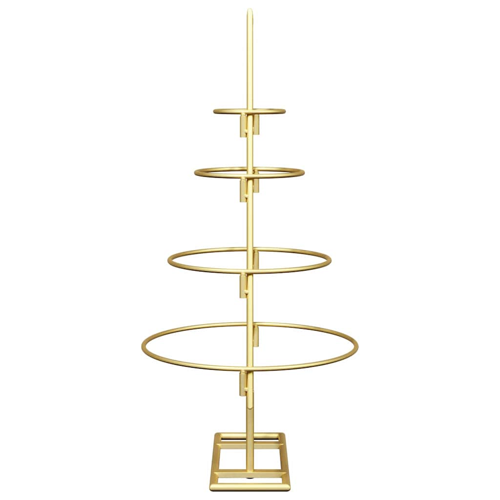 Metalen kerstboom met standaard Goud 60 cm Poedergecoat staal