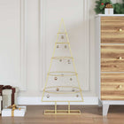 Metalen kerstboom 90 cm goud