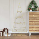 Metalen kerstboom 124,5 cm goud