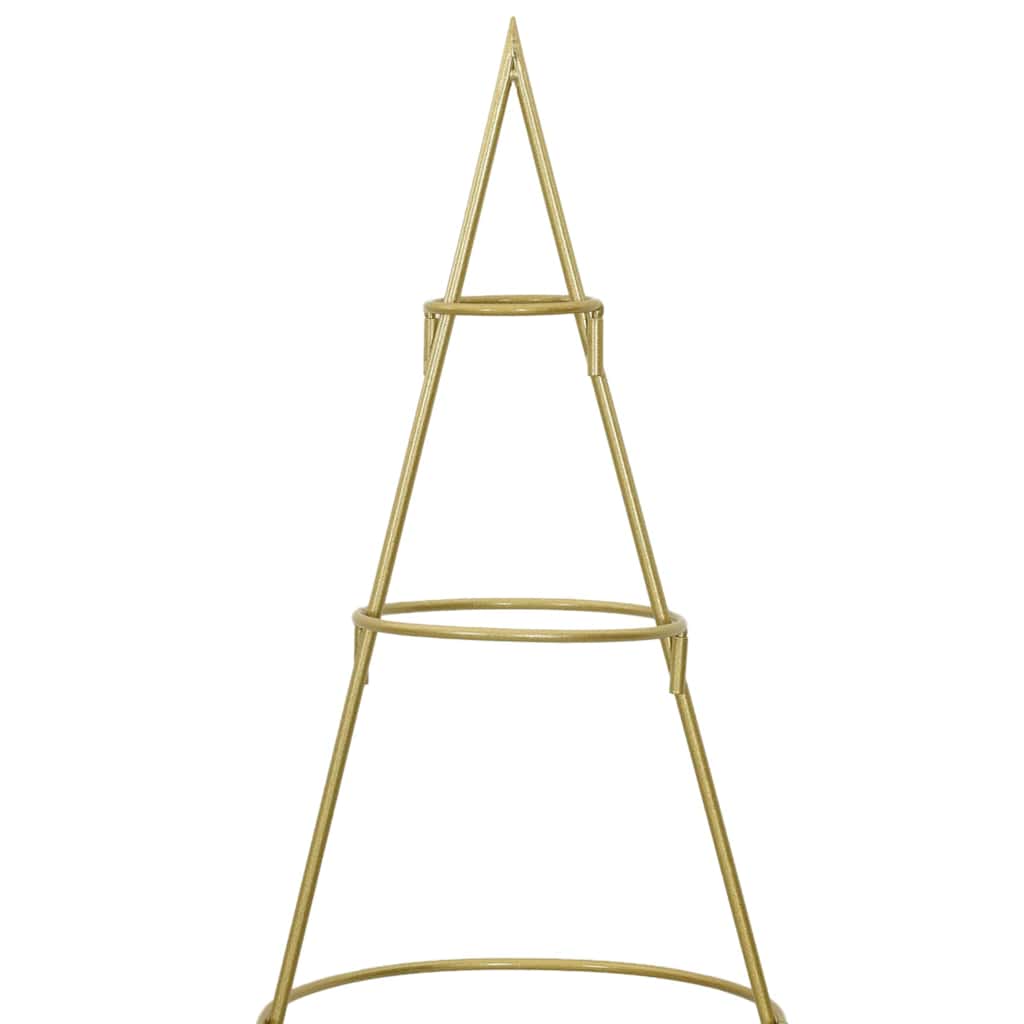 Metalen kerstboom met standaard Goud 150 cm Poedergecoat staal
