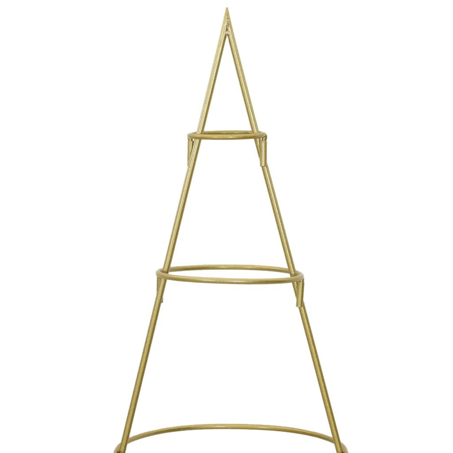 Metalen kerstboom met standaard Goud 150 cm Poedergecoat staal