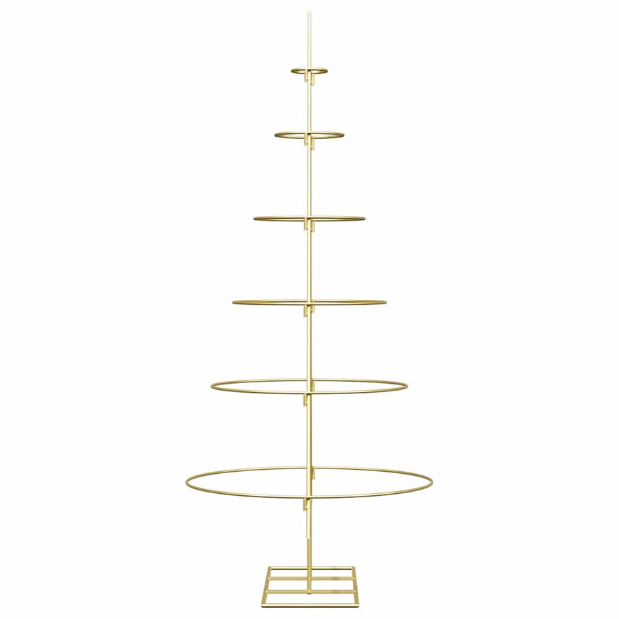 Metalen kerstboom met standaard Goud 150 cm Poedergecoat staal