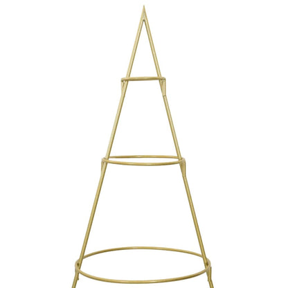 Metalen kerstboom met standaard Goud 180 cm Poedergecoat staal