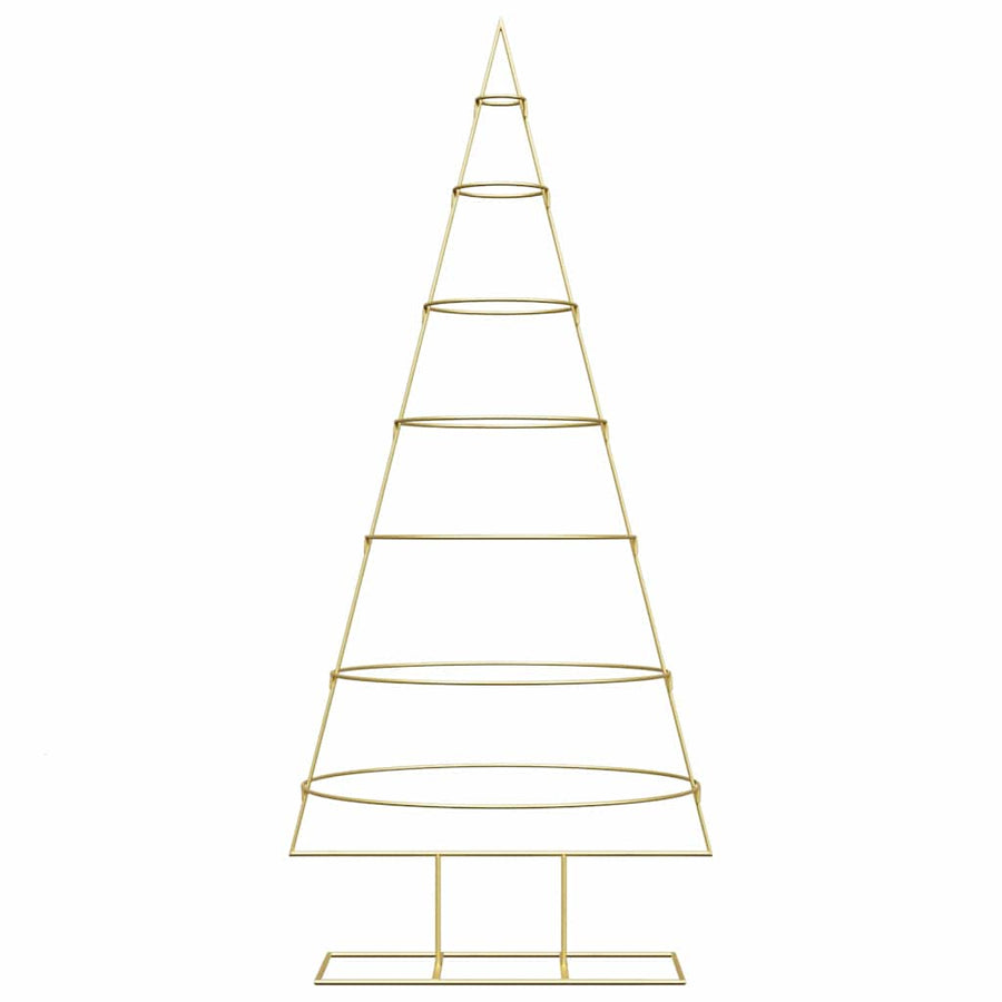 Metalen kerstboom met standaard Goud 180 cm Poedergecoat staal