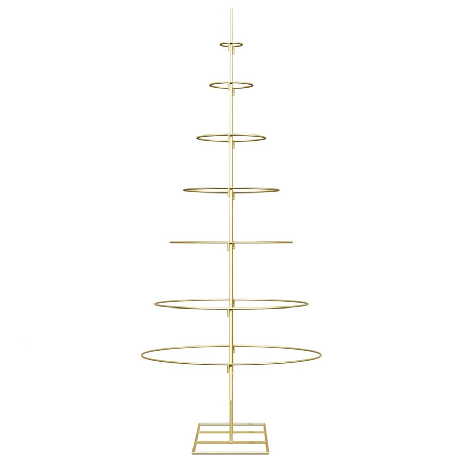 Metalen kerstboom met standaard Goud 180 cm Poedergecoat staal