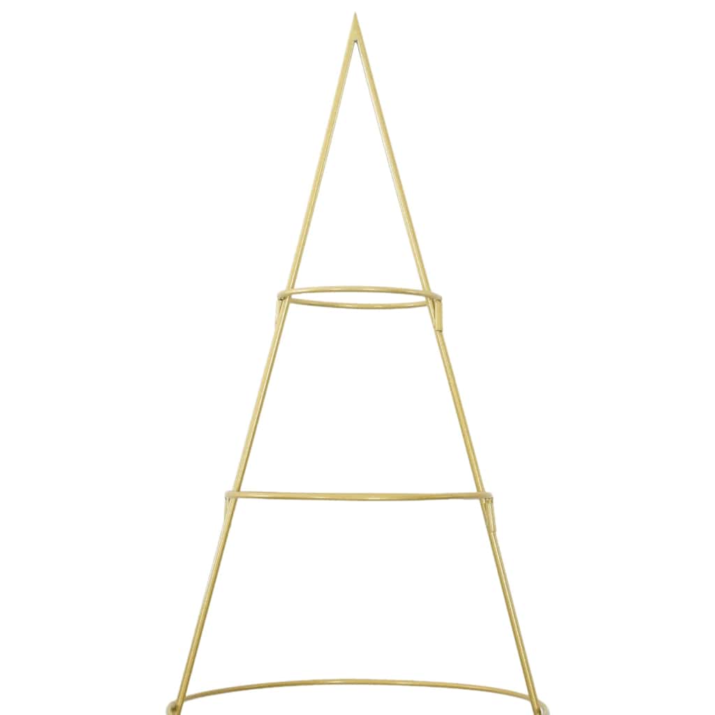 Metalen kerstboom met standaard Goud 210 cm Poedergecoat staal