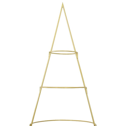 Metalen kerstboom met standaard Goud 210 cm Poedergecoat staal