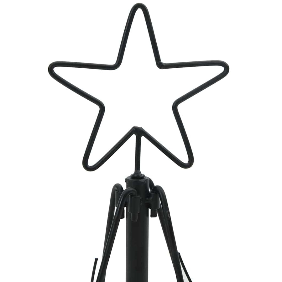 Kerst Cone Boom met standaard Zwart 60 cm Staal