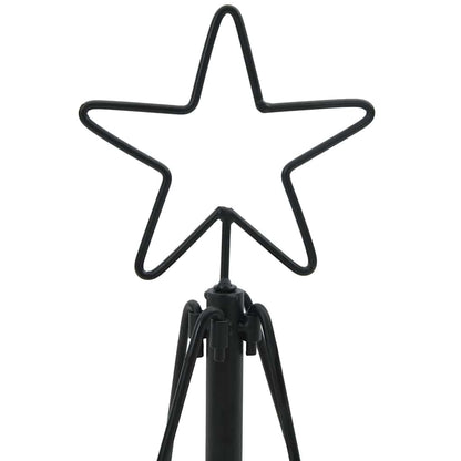 Kerst Cone Boom met standaard Zwart 90 cm Staal