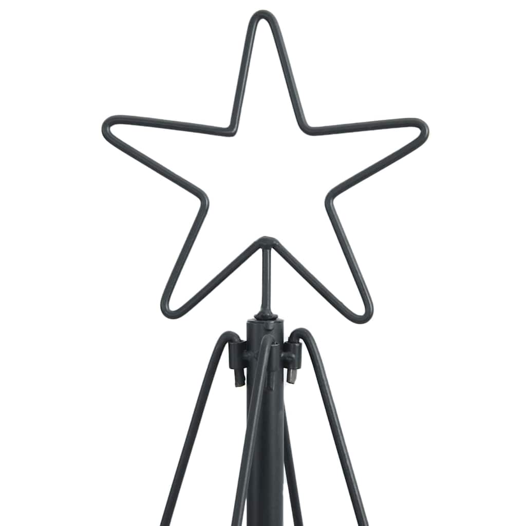 Kerst Cone Boom met standaard Zwart 180 cm Staal