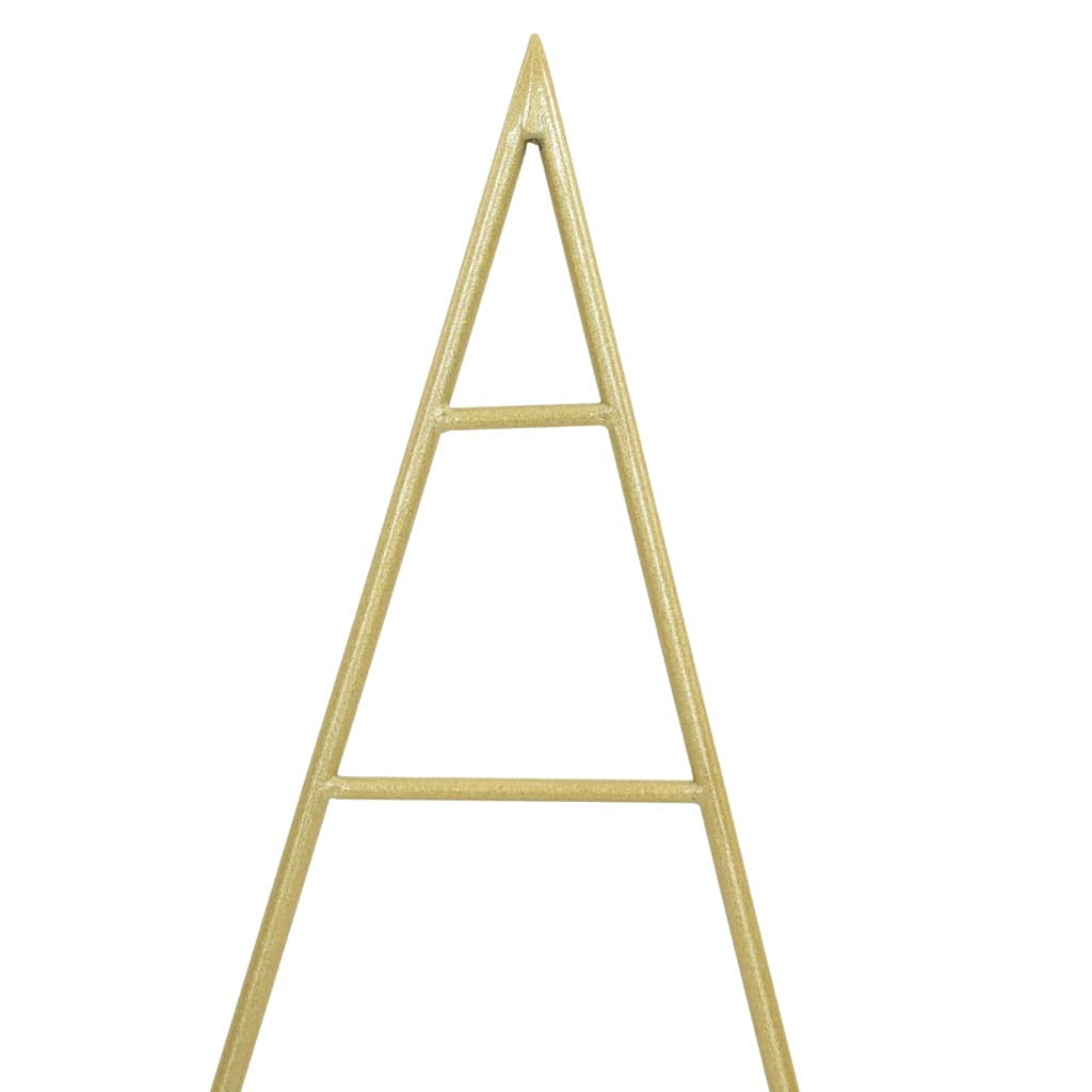Metalen kerstboom met standaard Goud 60 cm Poedergecoat staal
