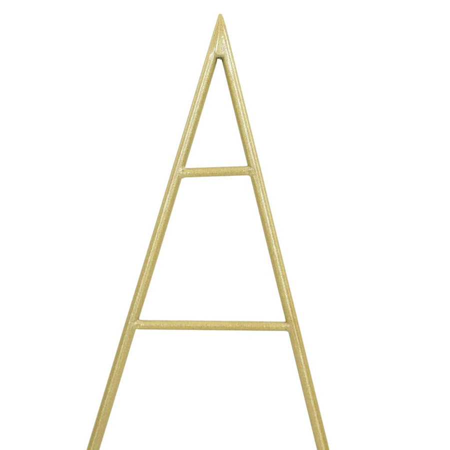 Metalen kerstboom met standaard Goud 60 cm Poedergecoat staal