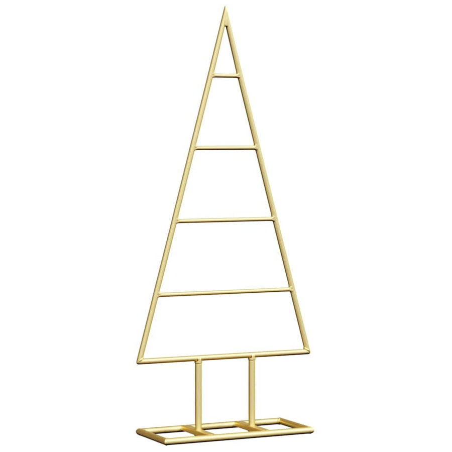 Metalen kerstboom met standaard Goud 60 cm Poedergecoat staal