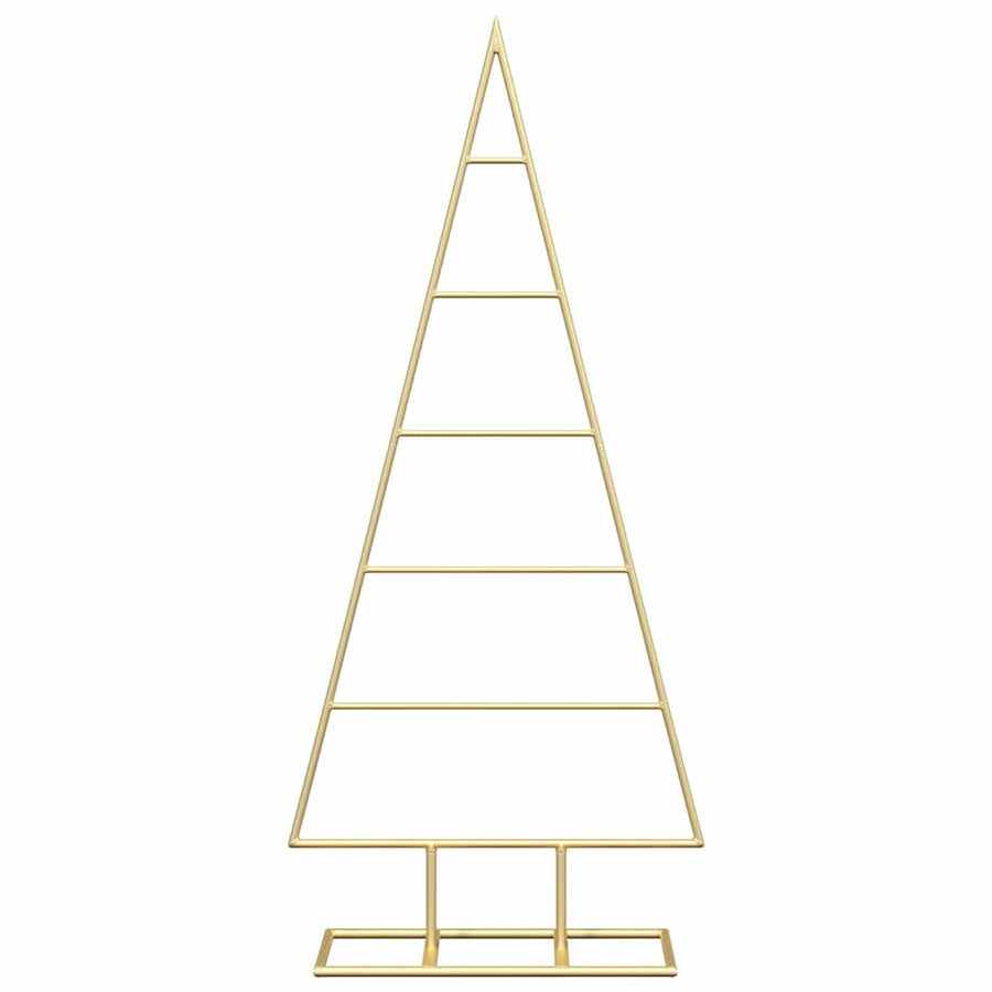 Metalen kerstboom met standaard Goud 90 cm Poedergecoat staal