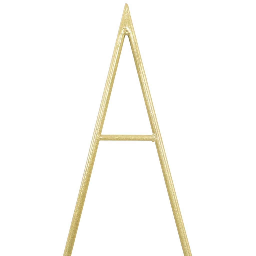 Metalen kerstboom met standaard Goud 125 cm Poedergecoat staal