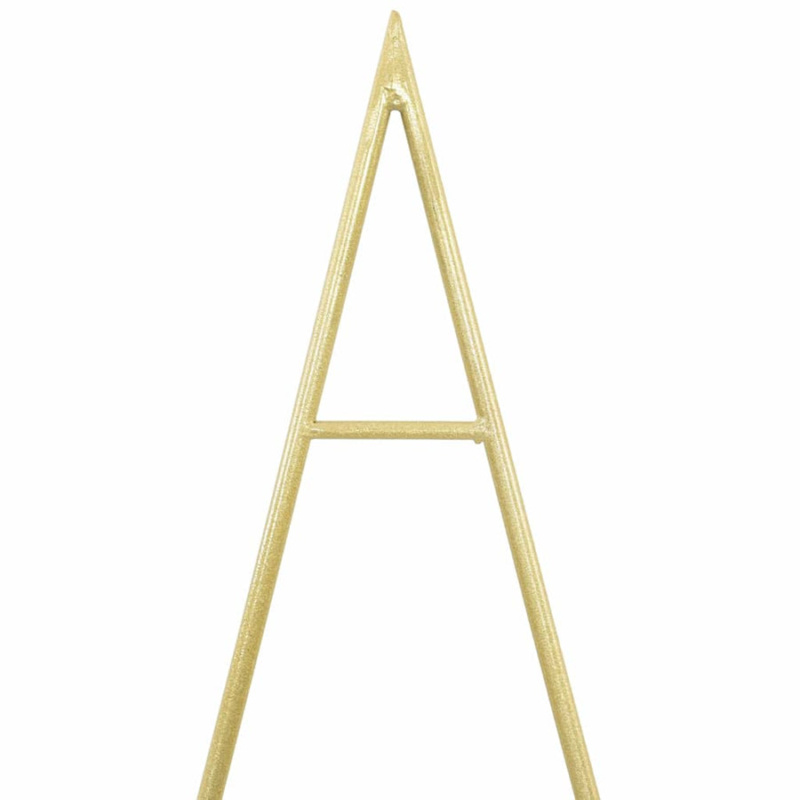 Metalen kerstboom met standaard Goud 125 cm Poedergecoat staal