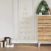 Metalen kerstboom 125 cm goud