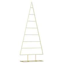 Metalen kerstboom met standaard Goud 150 cm Poedergecoat staal