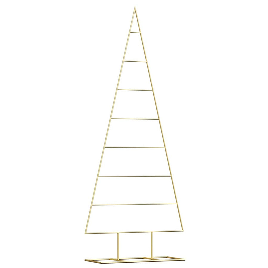 Metalen kerstboom met standaard Goud 150 cm Poedergecoat staal