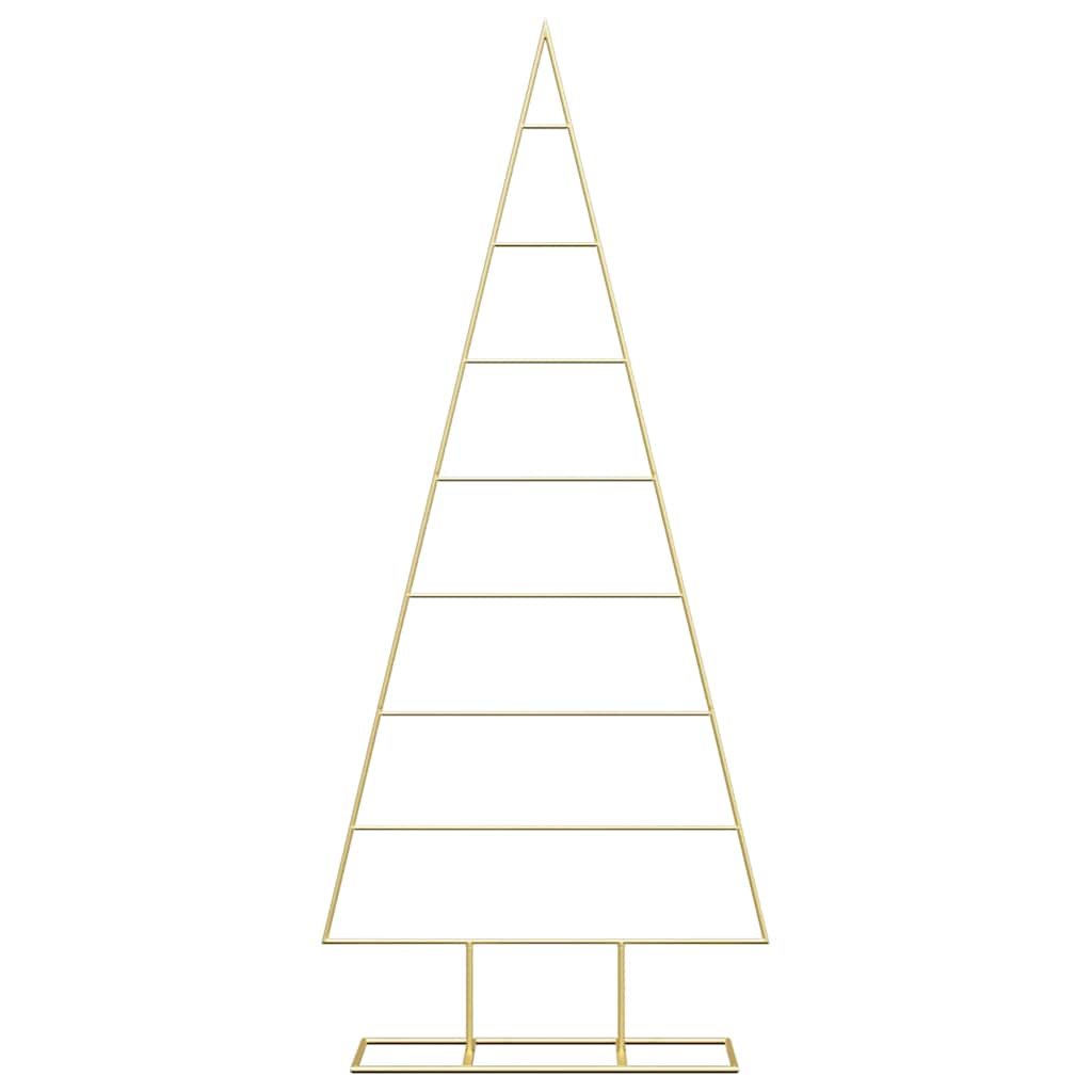 Metalen kerstboom met standaard Goud 150 cm Poedergecoat staal