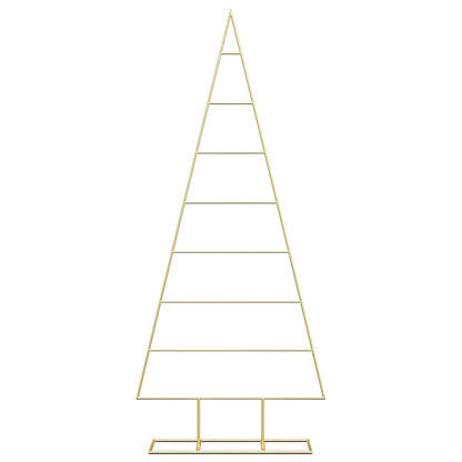 Metalen kerstboom met standaard Goud 150 cm Poedergecoat staal