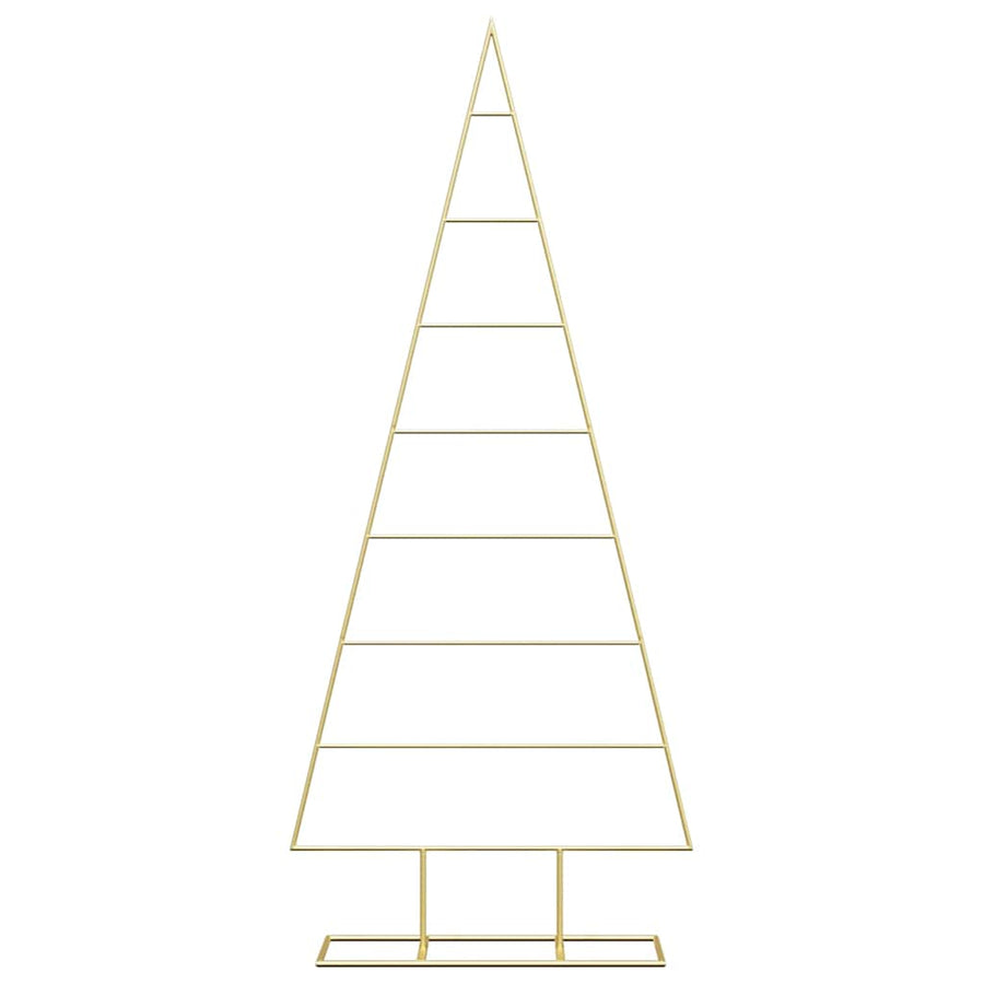 Metalen kerstboom met standaard Goud 150 cm Poedergecoat staal