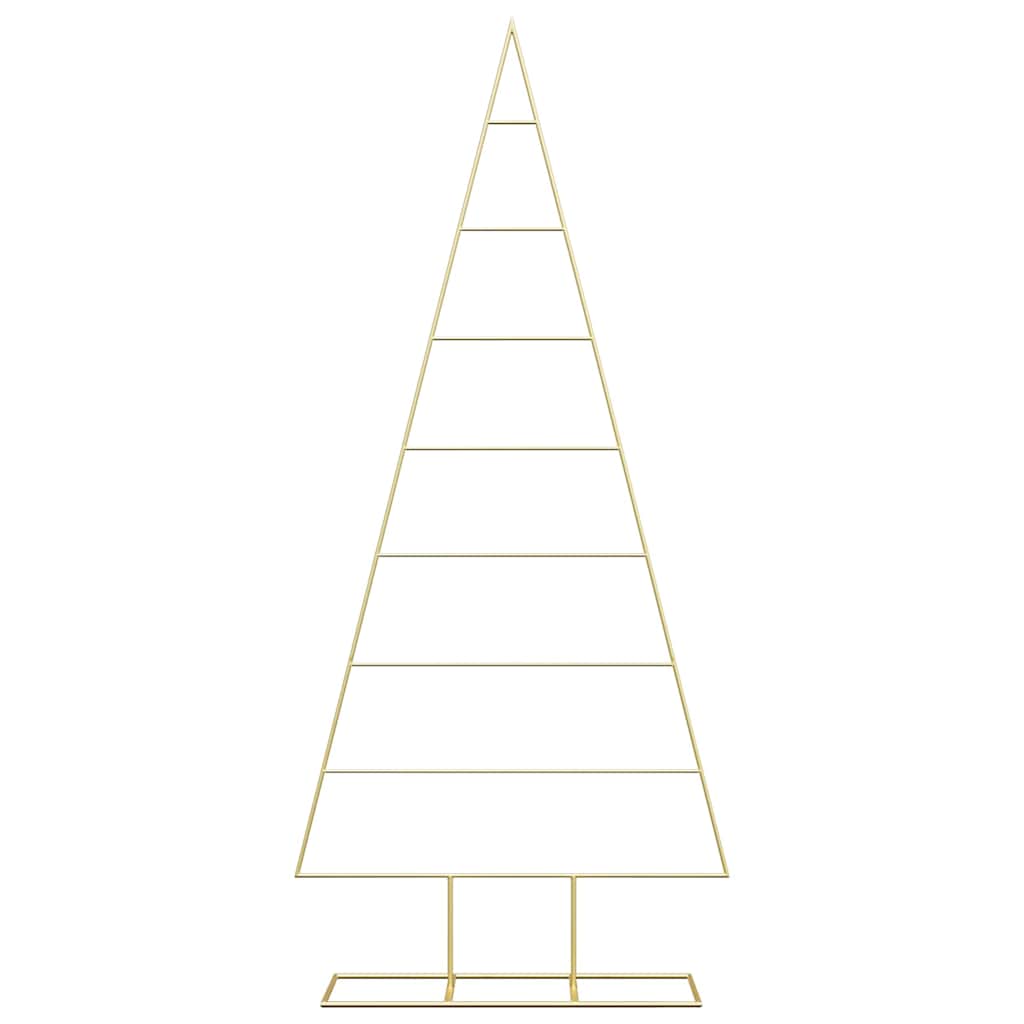 Metalen kerstboom met standaard Goud 180 cm Poedergecoat staal