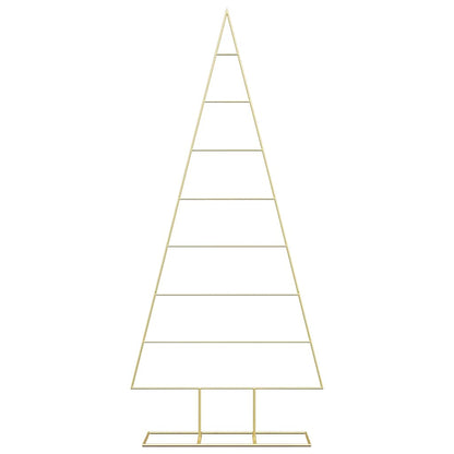 Metalen kerstboom met standaard Goud 180 cm Poedergecoat staal
