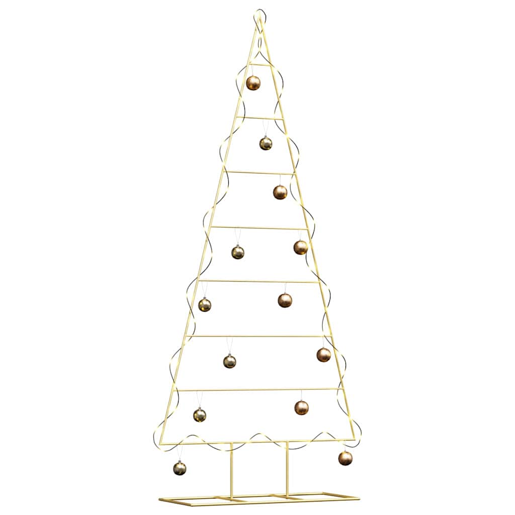 Metalen kerstboom met standaard Goud 180 cm Poedergecoat staal