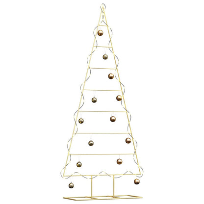 Metalen kerstboom met standaard Goud 180 cm Poedergecoat staal