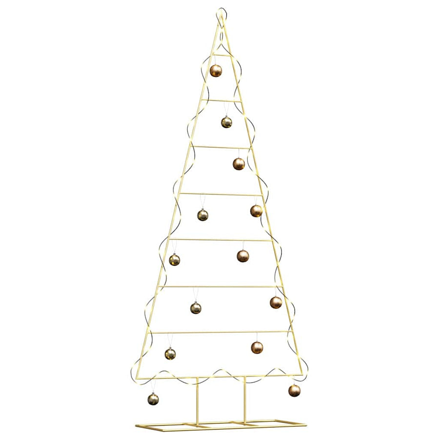 Metalen kerstboom met standaard Goud 180 cm Poedergecoat staal