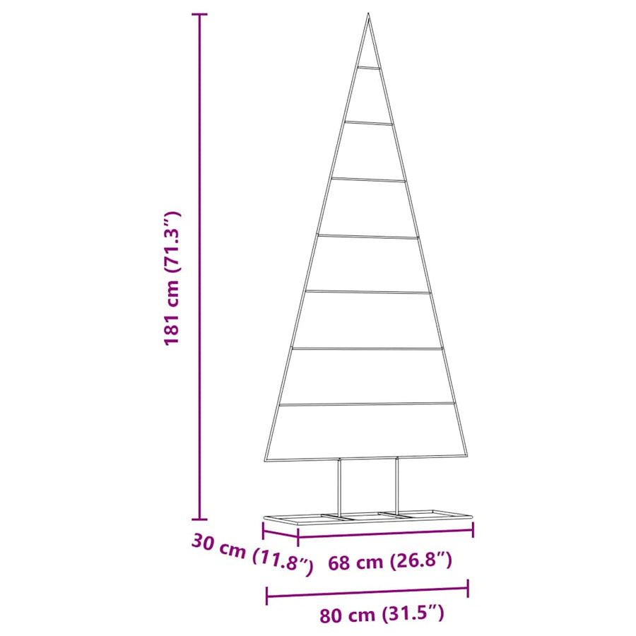 Metalen kerstboom met standaard Goud 180 cm Poedergecoat staal