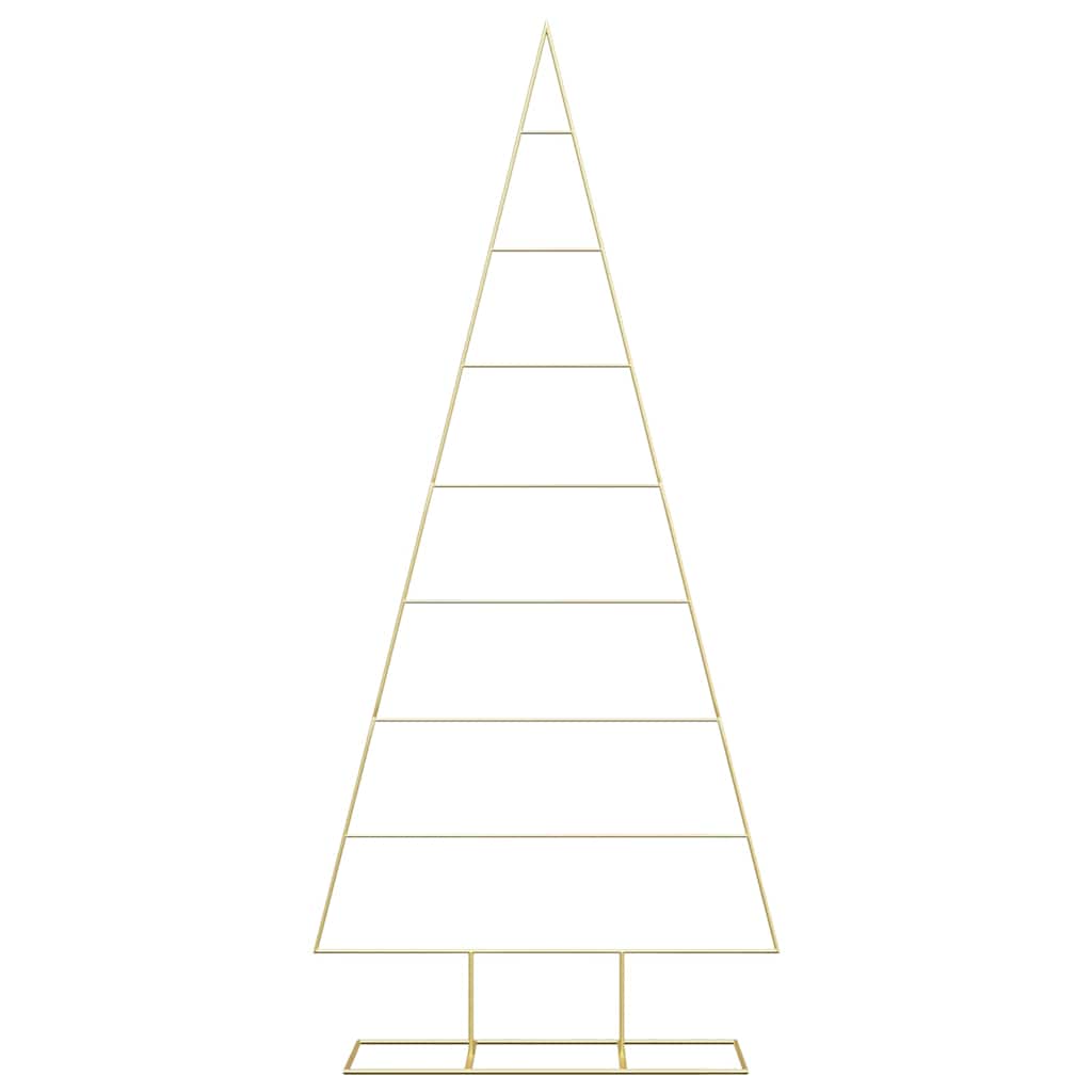 Metalen kerstboom met standaard Goud 210 cm Poedergecoat staal