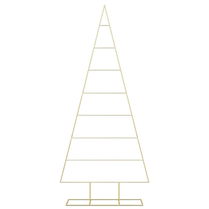 Metalen kerstboom met standaard Goud 210 cm Poedergecoat staal