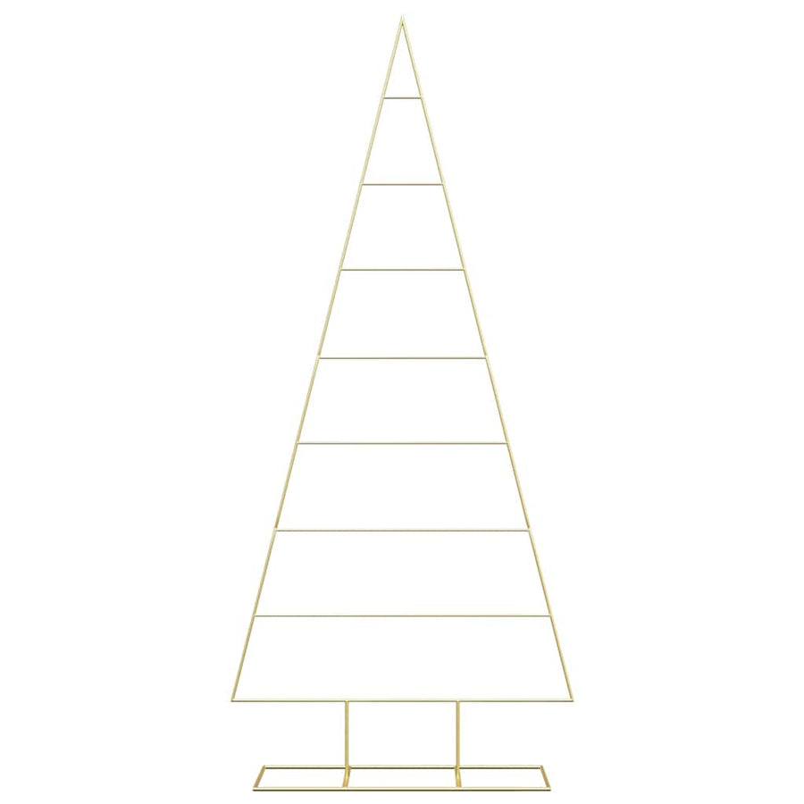 Metalen kerstboom met standaard Goud 210 cm Poedergecoat staal