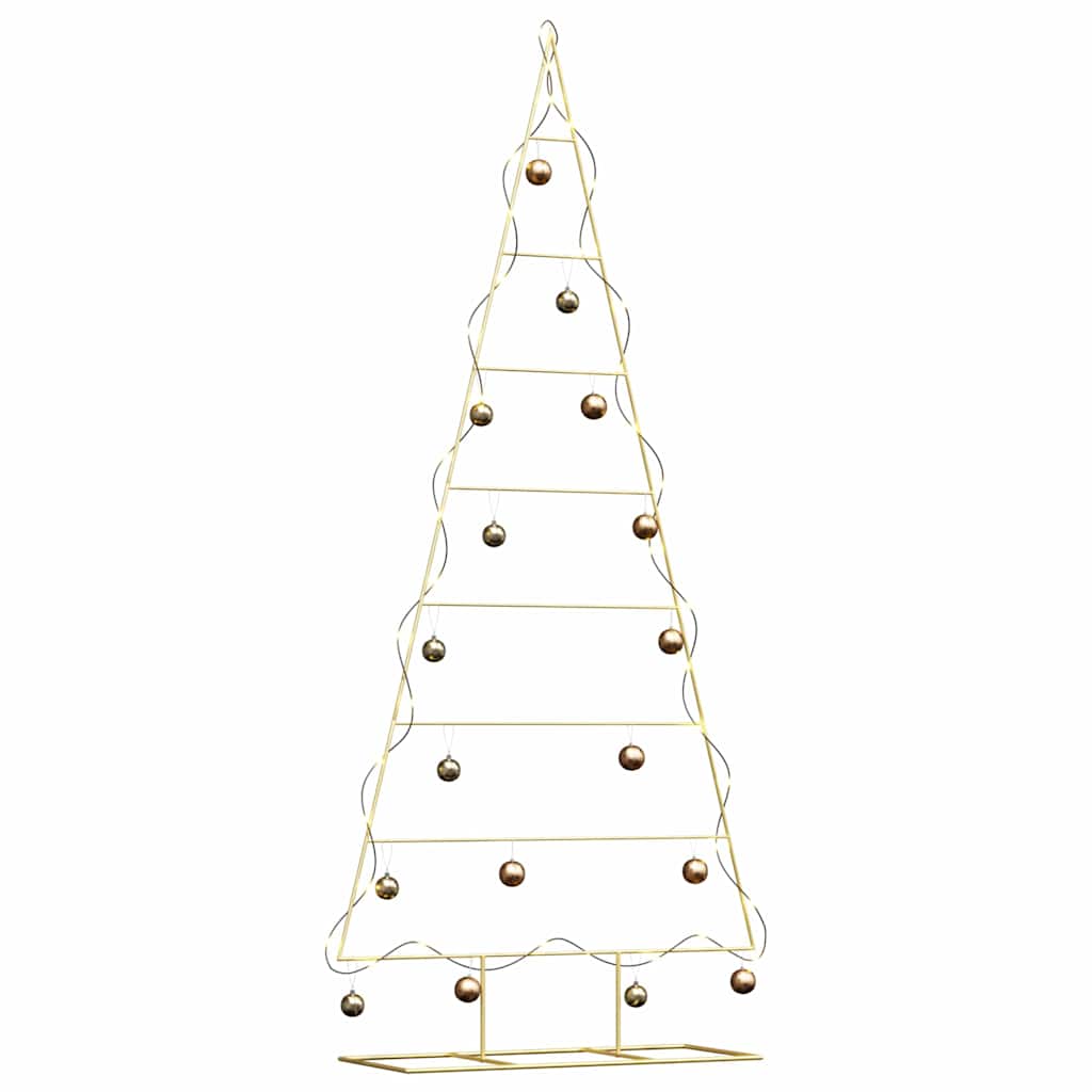 Metalen kerstboom met standaard Goud 210 cm Poedergecoat staal