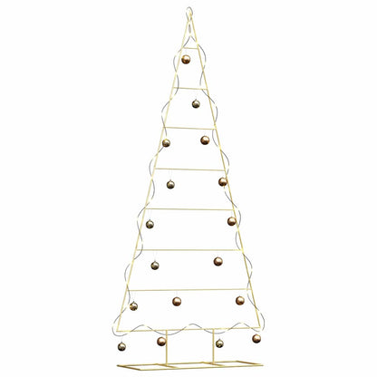 Metalen kerstboom met standaard Goud 210 cm Poedergecoat staal